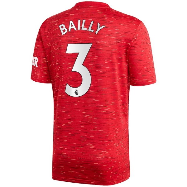 Maglia Manchester United NO.3 Bailly 1ª 2020-2021 Rosso